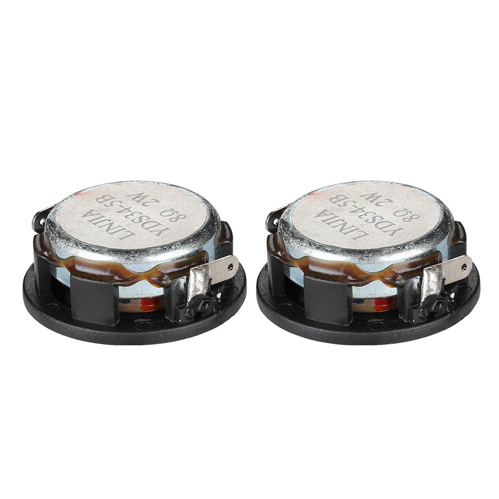 AIYIMA 34MM 8 Ohm 2W Full Tần Số Loa Neodymium Từ Tính Loa Nhôm Lưu Vực Viền Cao Su Loa 2 Chiếc