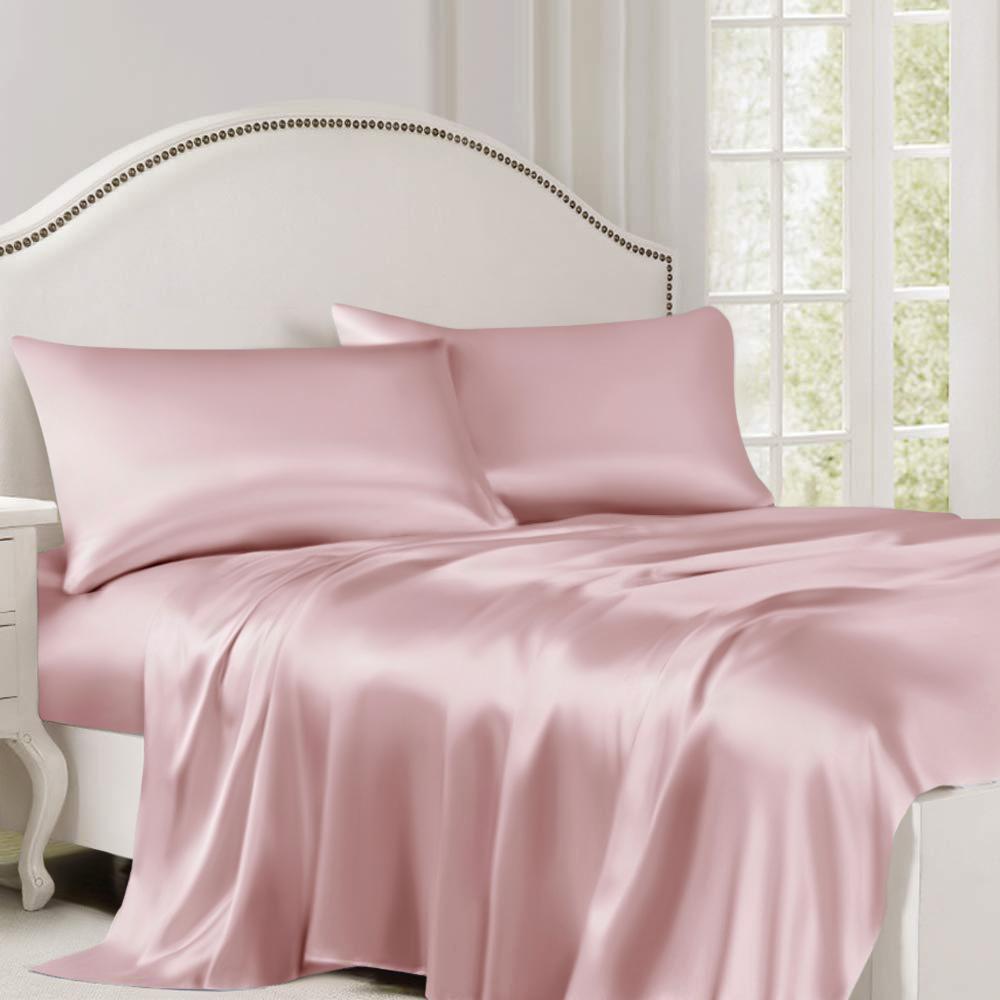 Bộ Drap Gối Phi Lụa Cao cấp hàng loại 1 chất vải dày hàng mát Lan Bedding