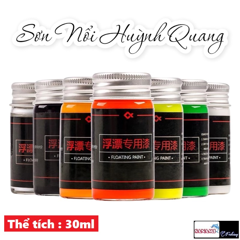 Sơn Nổi Đầu Phao Dạ Quang Cao Cấp Huansheng 30ml Chuyên Sửa Chữa Phao Câu Cá Giúp Phao Bắt Mắt Hơn PKK13 - Sanami Fishing