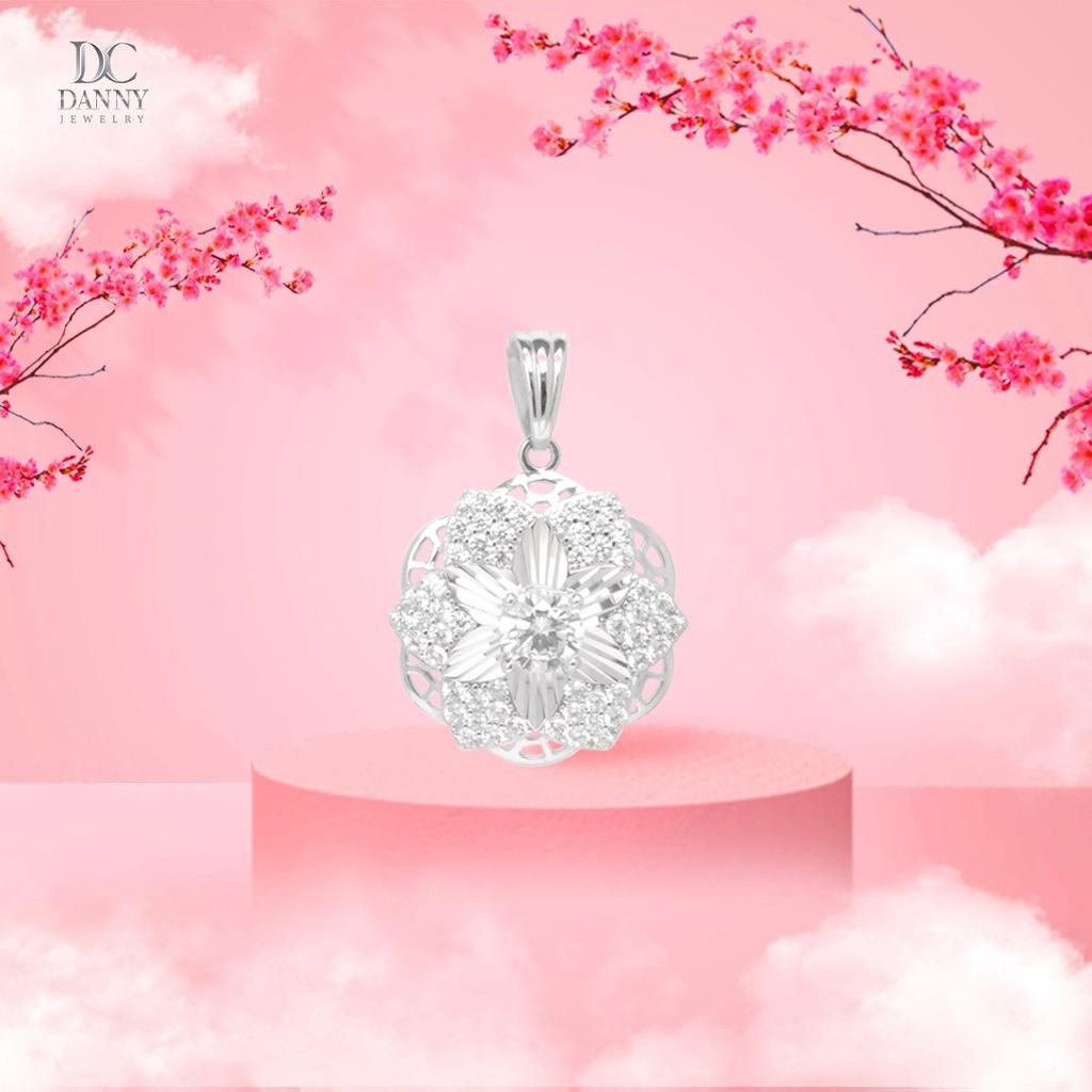 Mặt Dây Chuyền Nữ Bạc 925 Danny Jewelry Xi Bạch Kim DI4GZ012
