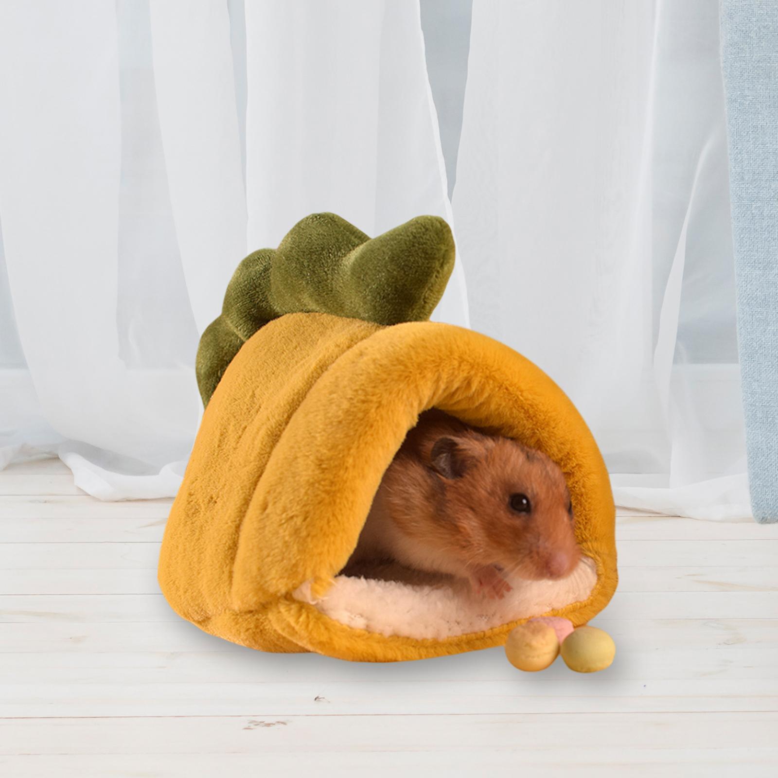 Hamster Bed Cute Plush Soft Warm Bed Mini for Hedgehog Rat Dwraf Hamster