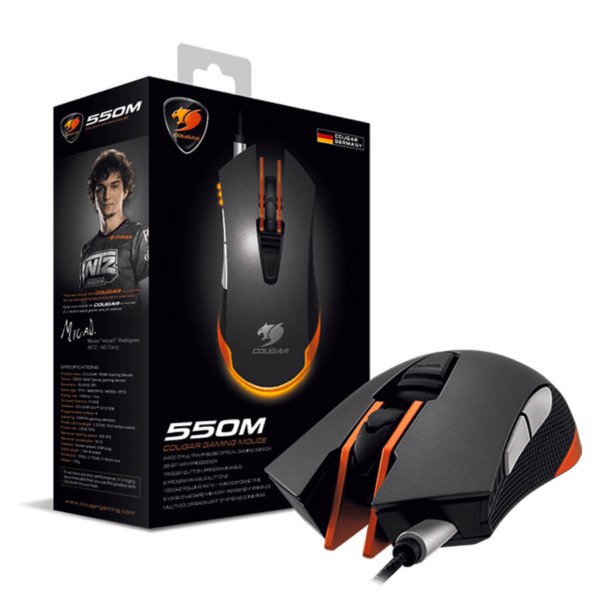 CHUỘT Cougar 550M Iron Grey RGB Led – Ultimate Optical Gaming Mouse_ HÀNG CHÍNH HÃNG