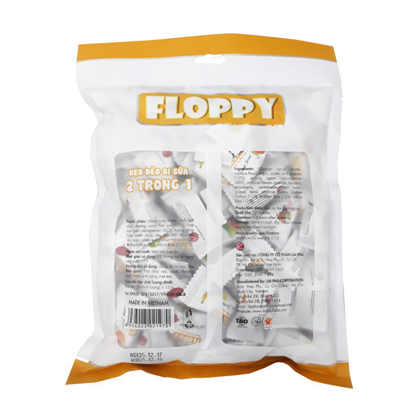 Kẹo bi sữa Floppy vị trái cây 350g