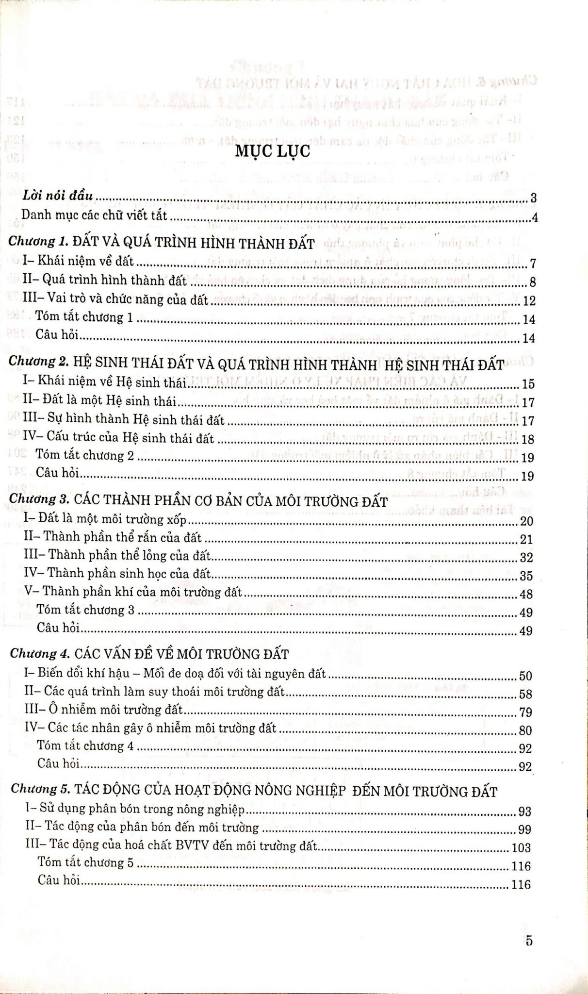 Giáo Trình Ô Nhiễm Môi Trường Đất Và Biện Pháp Xử Lý