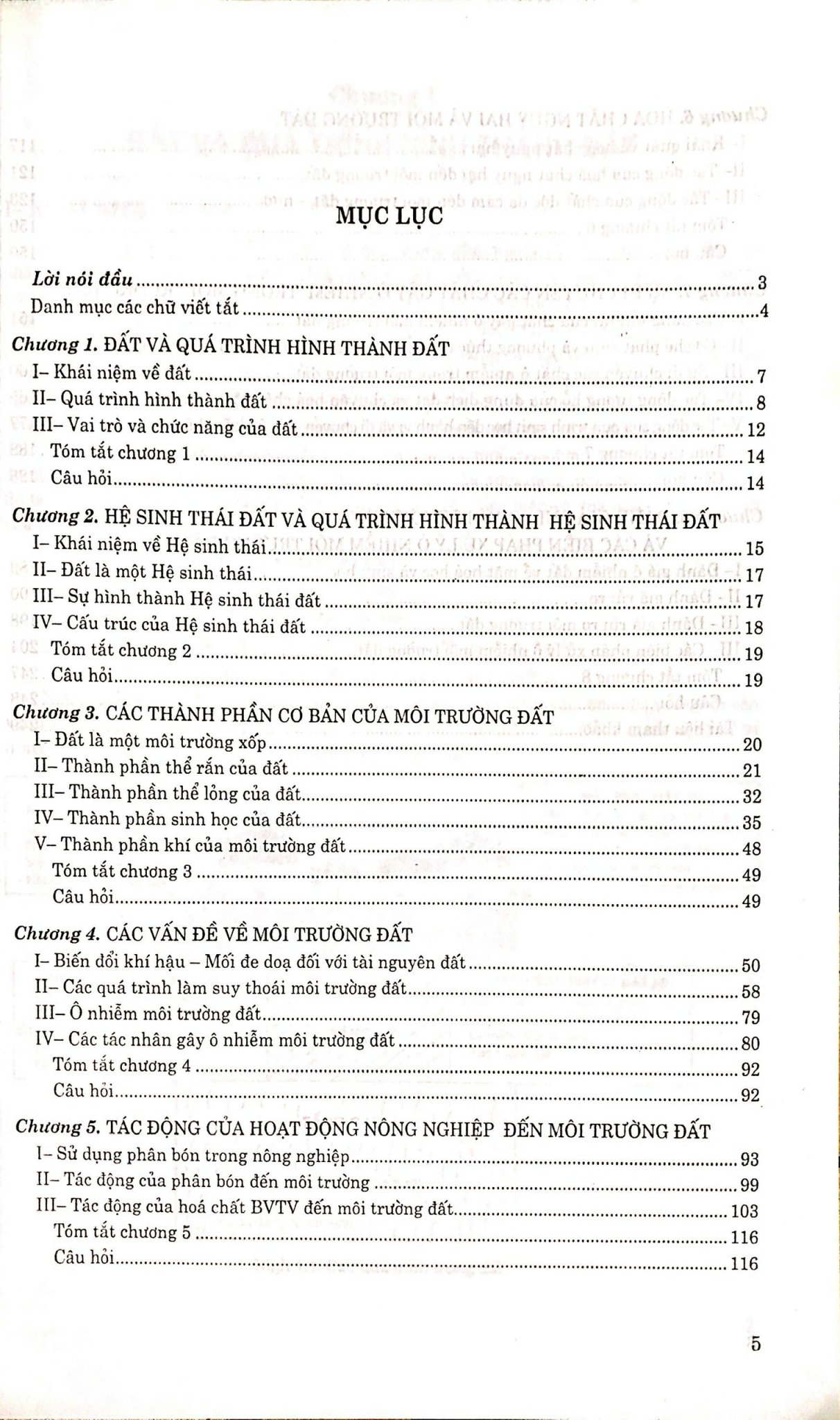 Giáo Trình Ô Nhiễm Môi Trường Đất Và Biện Pháp Xử Lý