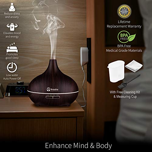 Máy Xông Tinh Dầu Aroma Diffuser - Đèn LED 7 Màu - Color Options - 550ML