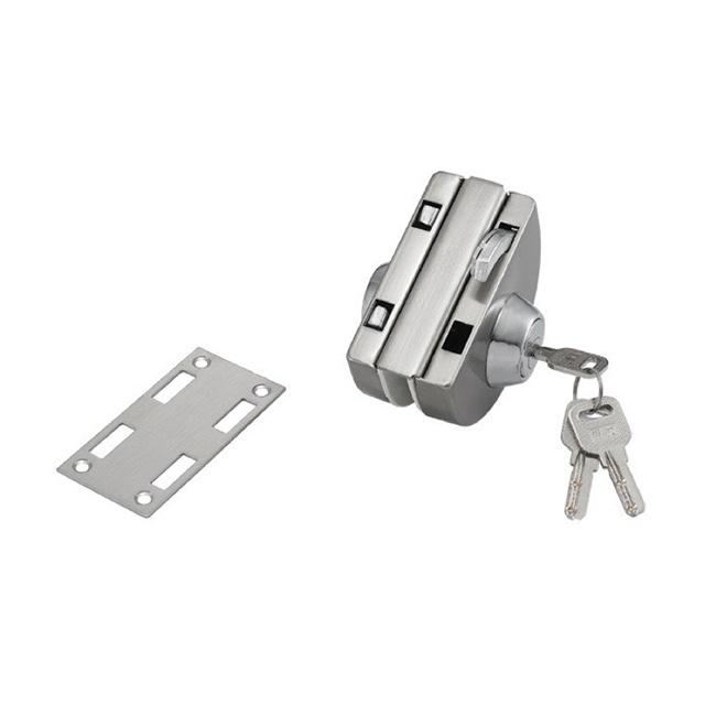 Khóa Bán Nguyệt Inox Cho Cửa Kính Cường Lực, Khóa Bán Nguyệt Cửa Lùa, Lắp Đặt Không Phải Khoan, An Toàn. Kingler 3205