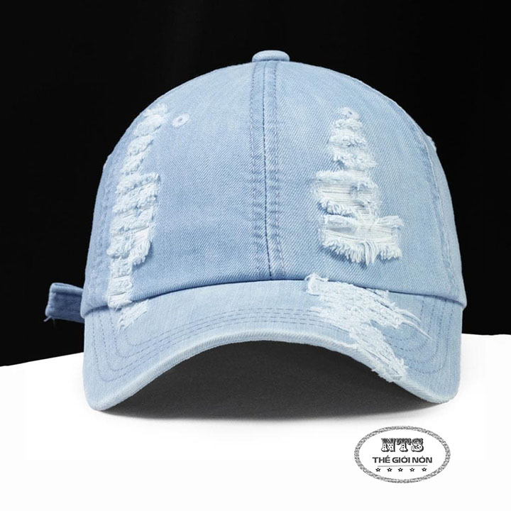 Mũ lưỡi trai jeans cao cấp thời trang nam nữ phong cách bụi bặm