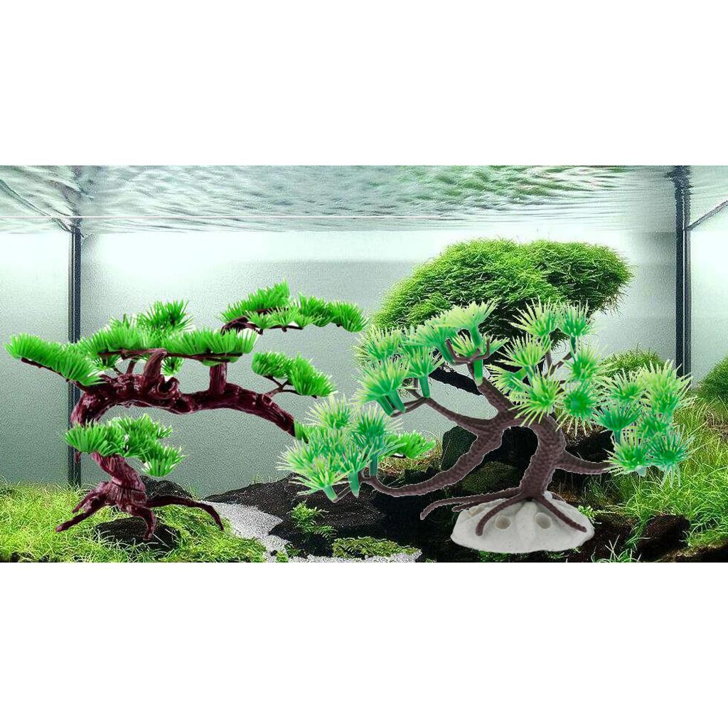 Aquarium Decor Fish Tank Decoration Ornament Artificial Plastic Plant