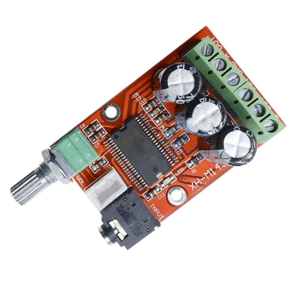 12W+12W Dual Channel Digital Audio Amplifier Class D Power Board DC 12V