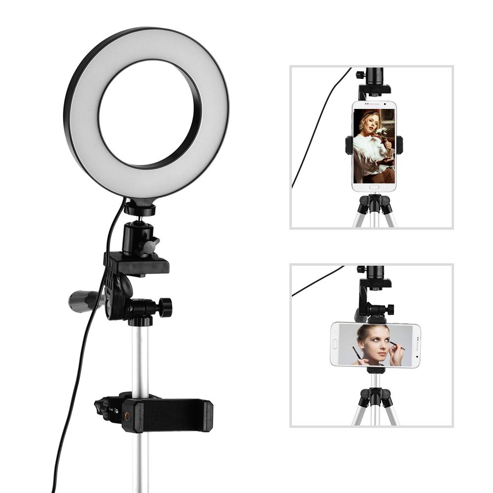 Đèn vòng USB phát trực tiếp trên điện thoại 6.3 inch / 16cm 2700K ~ 6500K có thể thay đổi hai màu