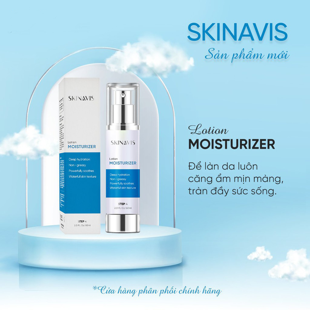 Dưỡng ẩm cho da dầu mụn Skinavis Moisturizer Lotion 60ml - Hàng chính hãng