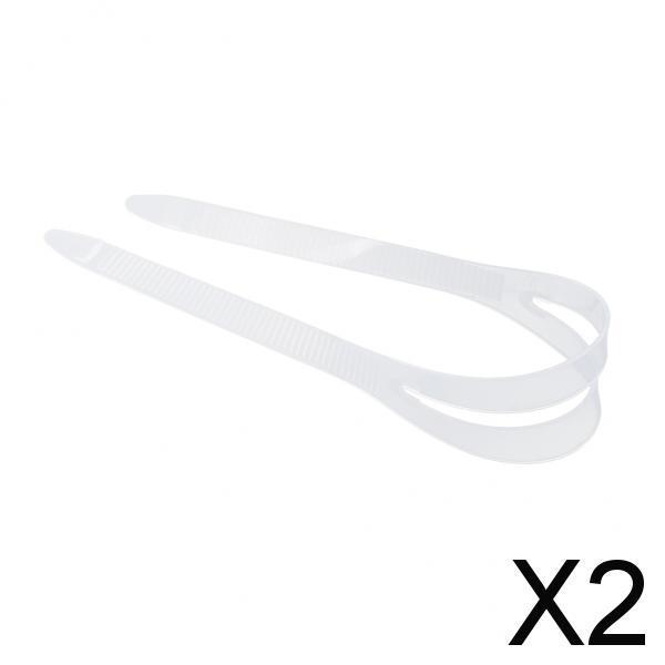 2xSilicone Scuba Dive Diving Snorkeling Mask Strap Cover Replacement S Clear