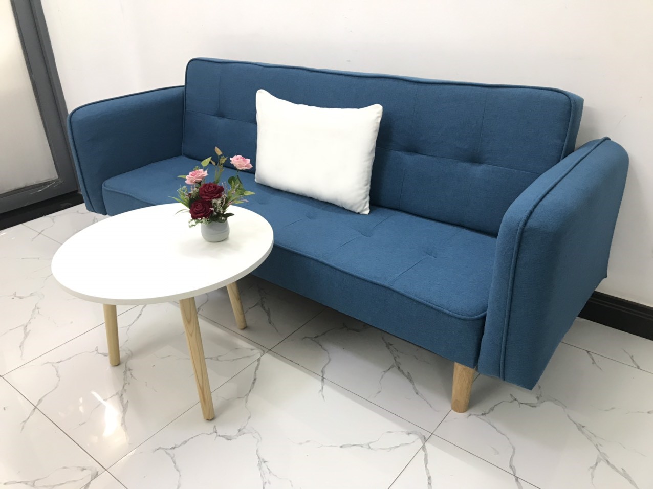 Bộ ghế dài sofa bed tay vịn phòng khách sopha sivali06 salon