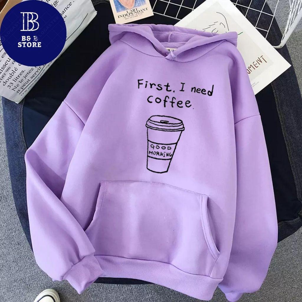 ÁO KHOÁC HOODIE NỈ UNISEX COFFEE FORM RỘNG NAM NỮ NHIỀU MÀU CỰC ĐẸP