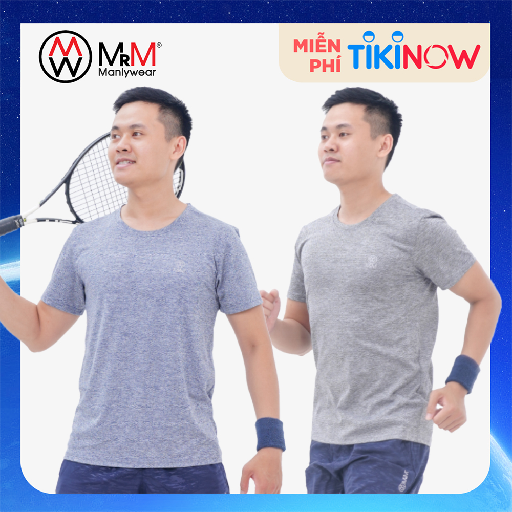 Hình ảnh Combo 2 Áo thun thể thao nam MRM Active Pro thấm hút mồ hôi tốt co dãn thoải mái vận động