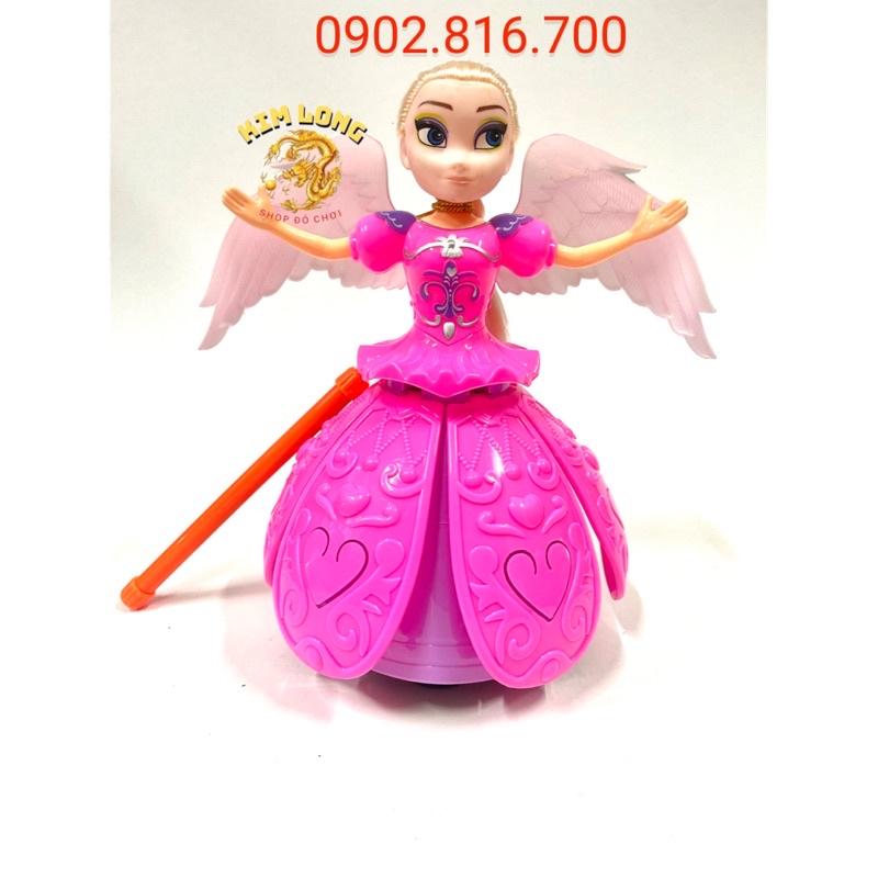 Đồ chơi lồng đèn trung thu cho bé gái hình búp bê ELSA có pin
