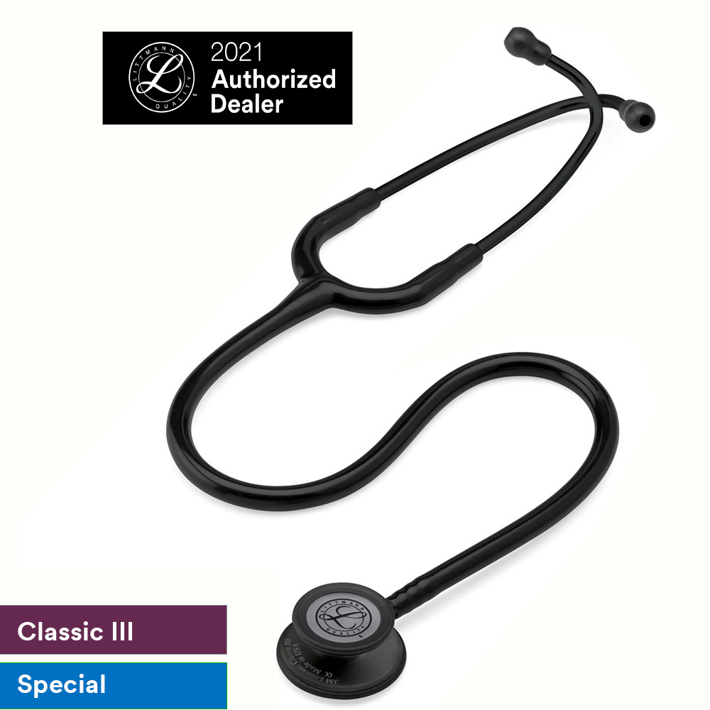 Ống nghe 3M Littmann Classic III ống màu đen, 27 inch, 5803