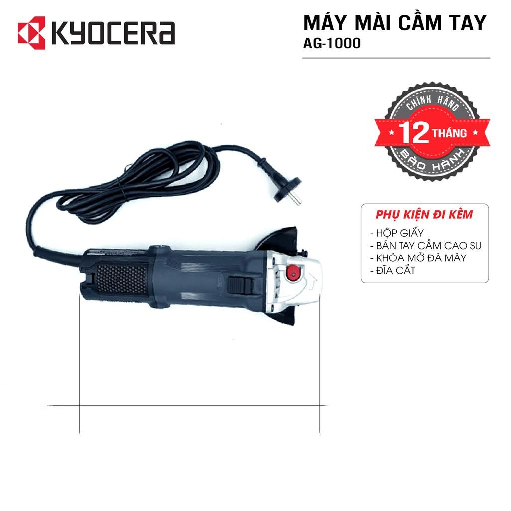 Máy mài góc cầm tay điện 900W KYOCERA - AG1000 (Kèm Khóa mở + Đĩa)