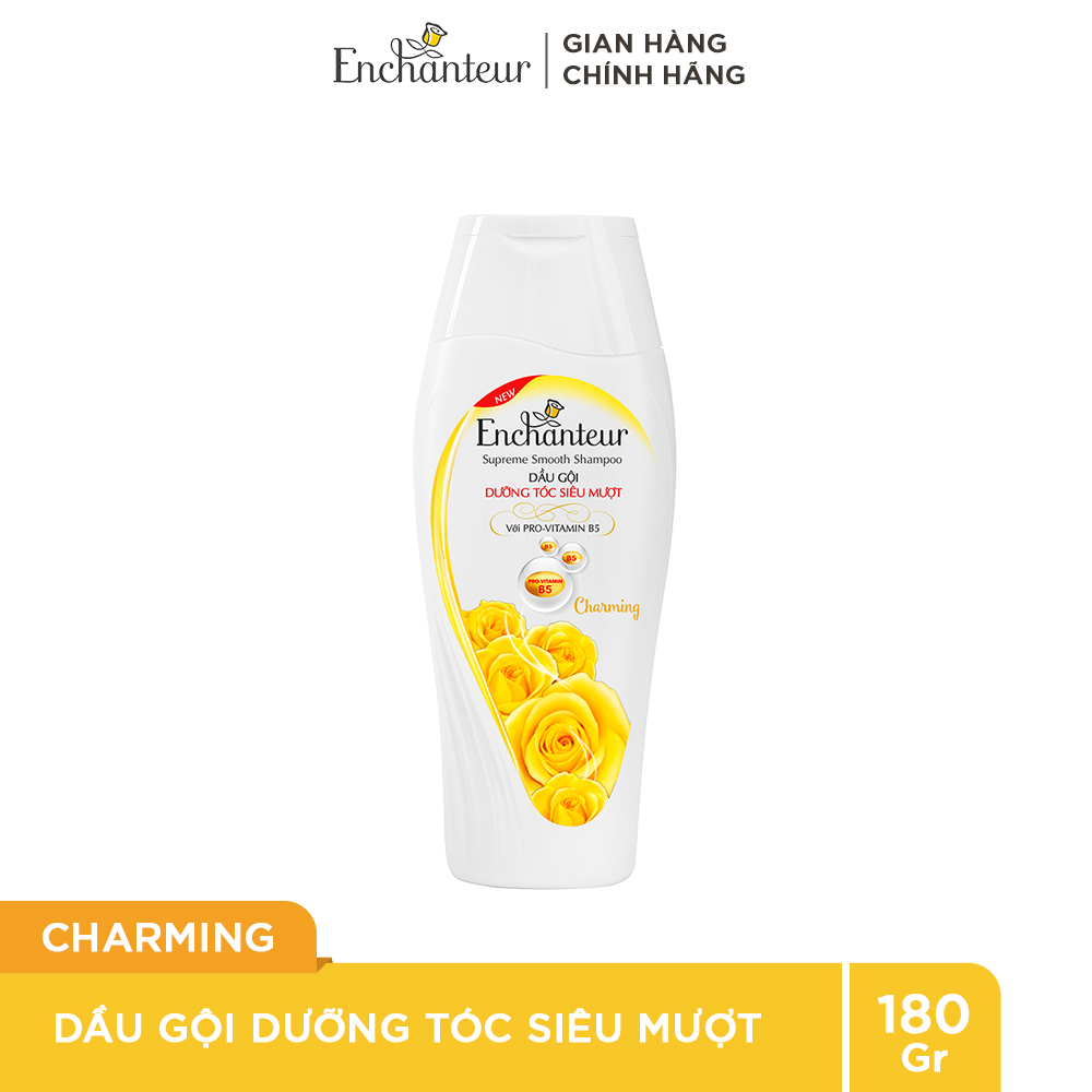 Dầu gội nước hoa Enchanteur Charming nồng nàn duyên dáng dưỡng tóc siêu mượt 180gr