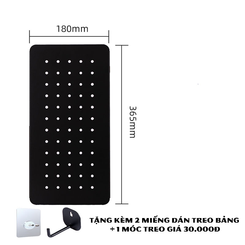 Bảng lỗ Pegboard Dola Home kim loại cao cấp treo tường. Phù hợp đặt ở góc làm việc, trang trí nhà cửa