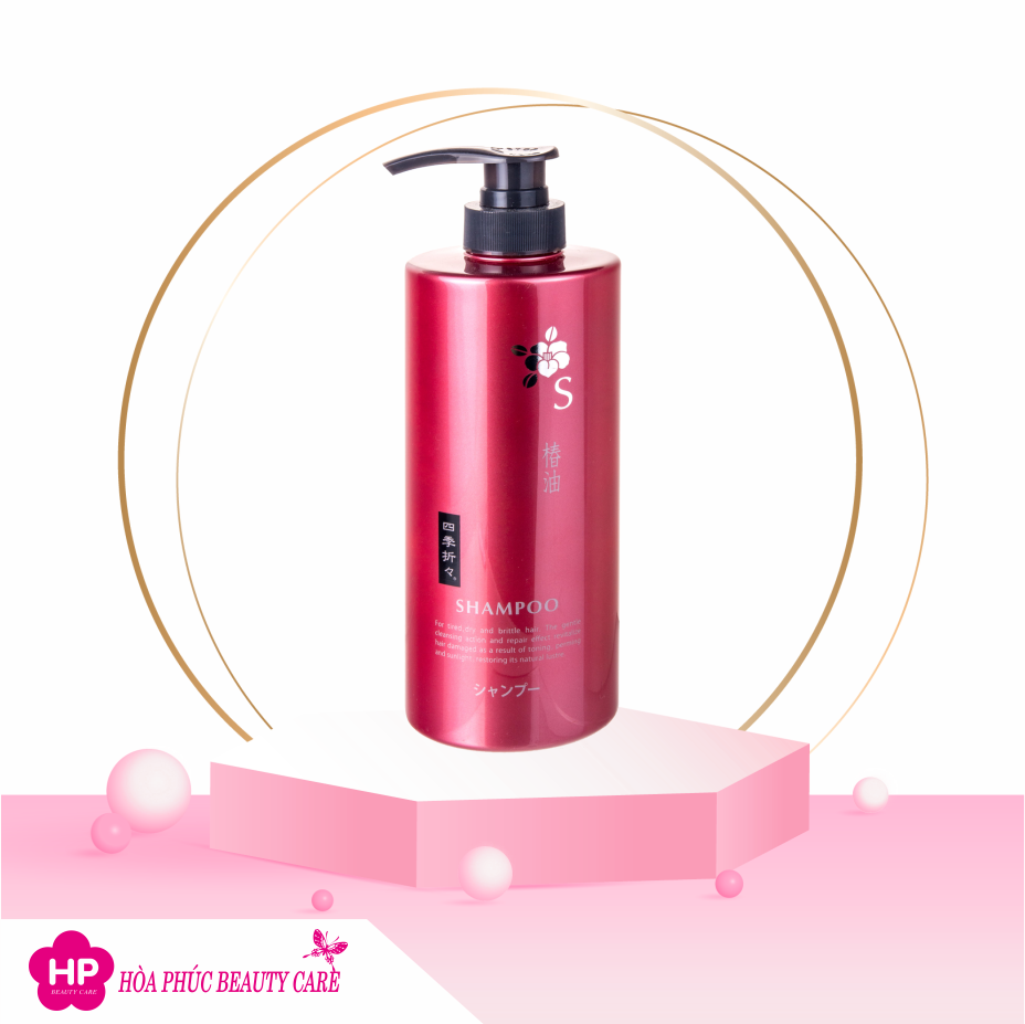 Dầu Gội Đầu Từ Hoa Trà Phục Hồi Tóc Khô Xơ Và Hư Tổn Shikioriori Shampoo (Chai 600 mL)