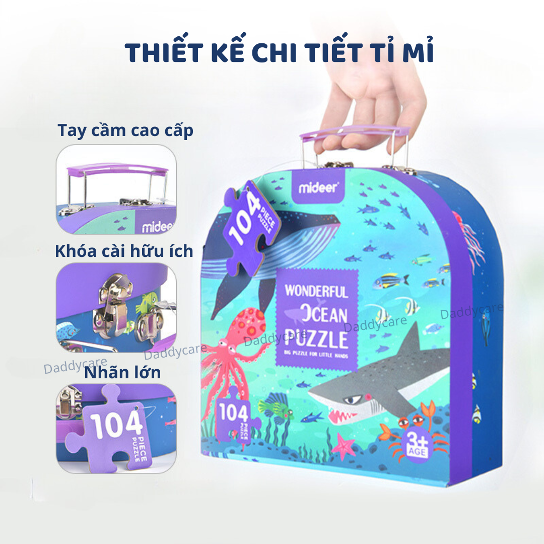 Đồ Chơi Xếp Hình Vali Đại Dương Wonderful Ocean Puzzle, Đồ Chơi Giáo Dục Cho Bé