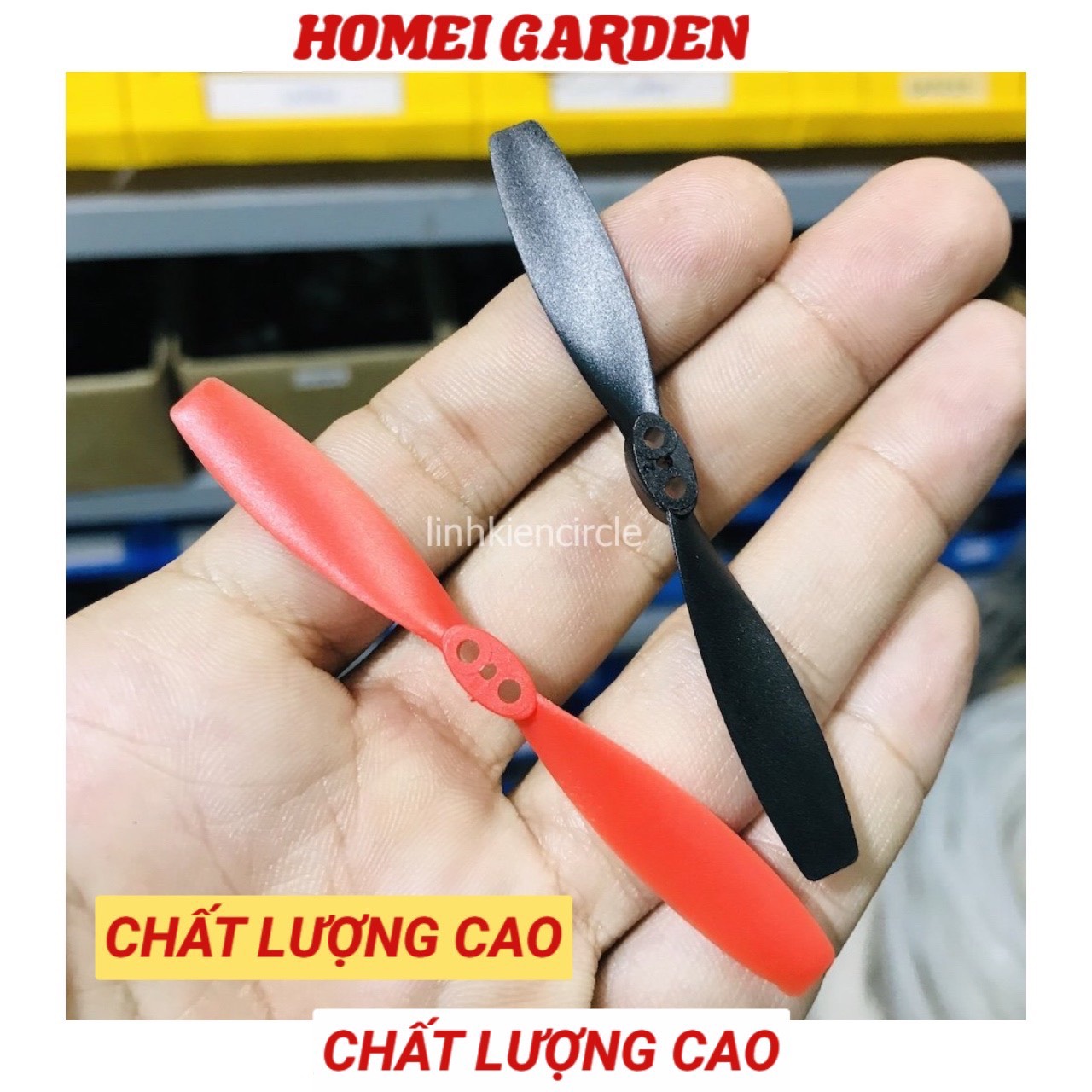 Bộ 8 cánh quạt má.y b.ay mini 4 thuận 4 nghịch đen đỏ 76mm trục 1.2mm phù hợp motor 1020 - D0002