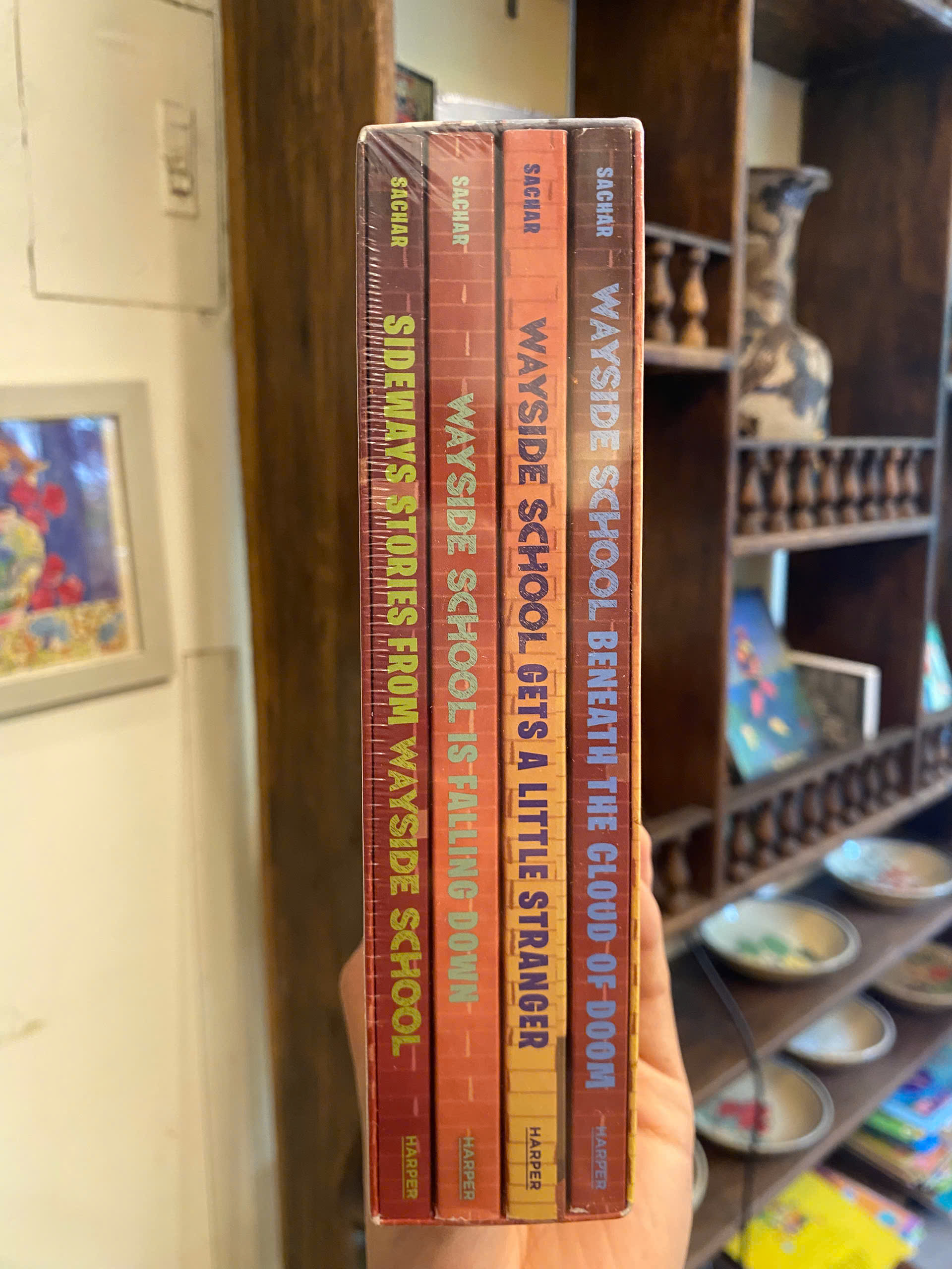 Sách - The Wayside School 4-Book Box Set by Louis Sachar | Children English Book / Ngoại văn