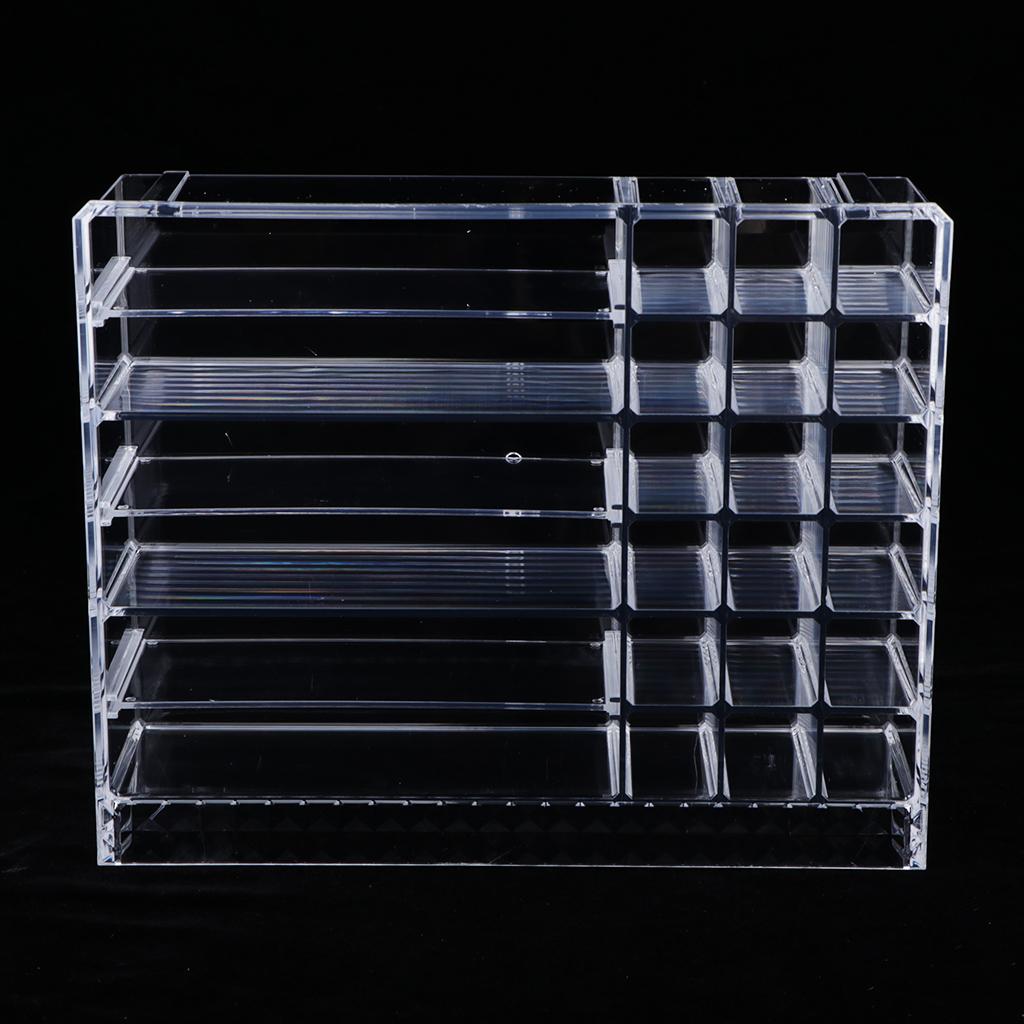 Cosmetic Organizer Transparent Acrylic Make Up Box Display Stand Holder