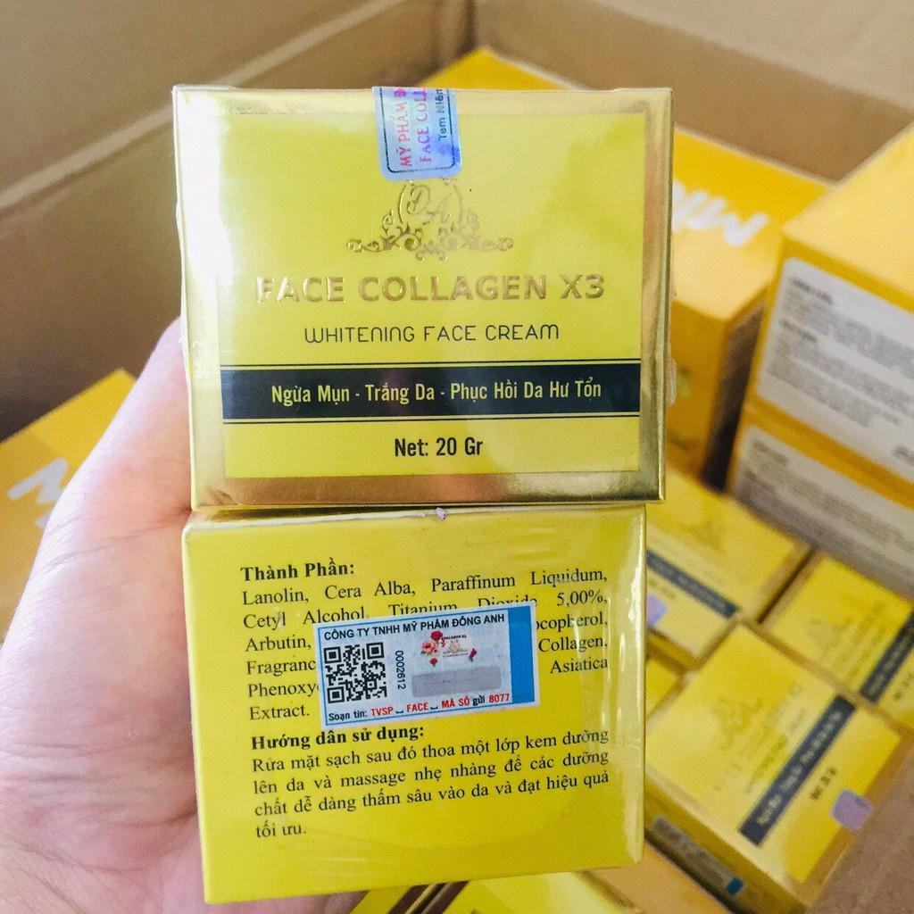 Combo Kem Face Collagen X3 Luxury + Serum Colagen X3