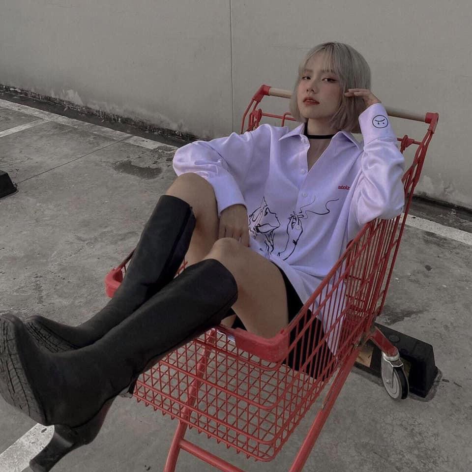 Áo sơ mi Sadboiz Form thụng unisex Nam nữ đều mặc đc nhé