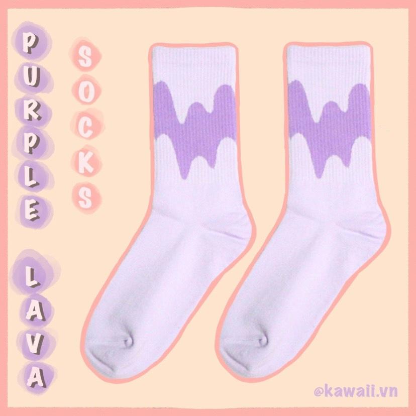 COLORFUL LAVA SOCKS | Vớ dung nham mào mè xinh lắm nè
