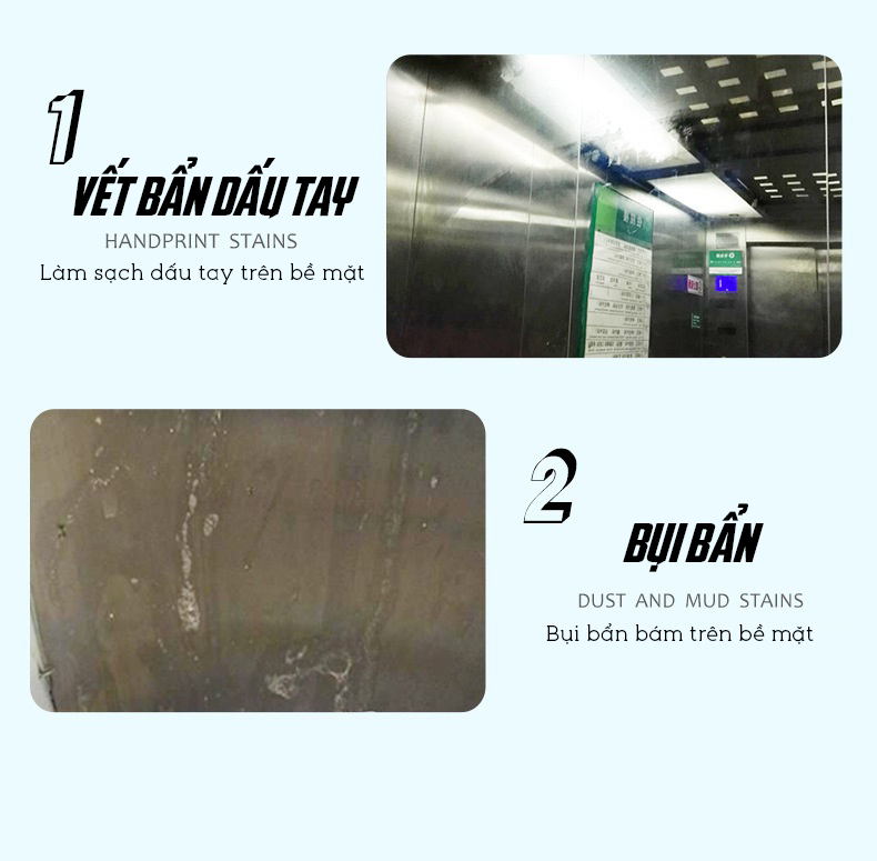 Dung Dịch Làm Sạch, Tẩy Rửa Và Đánh Bóng Bề Mặt Inox Thang Máy Cao Cấp 500ml- Hàng Nhập Khẩu
