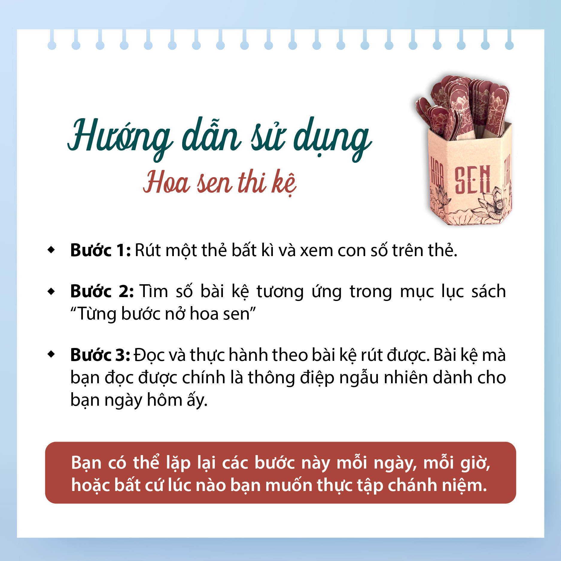 Bộ thẻ Hoa sen thi kệ