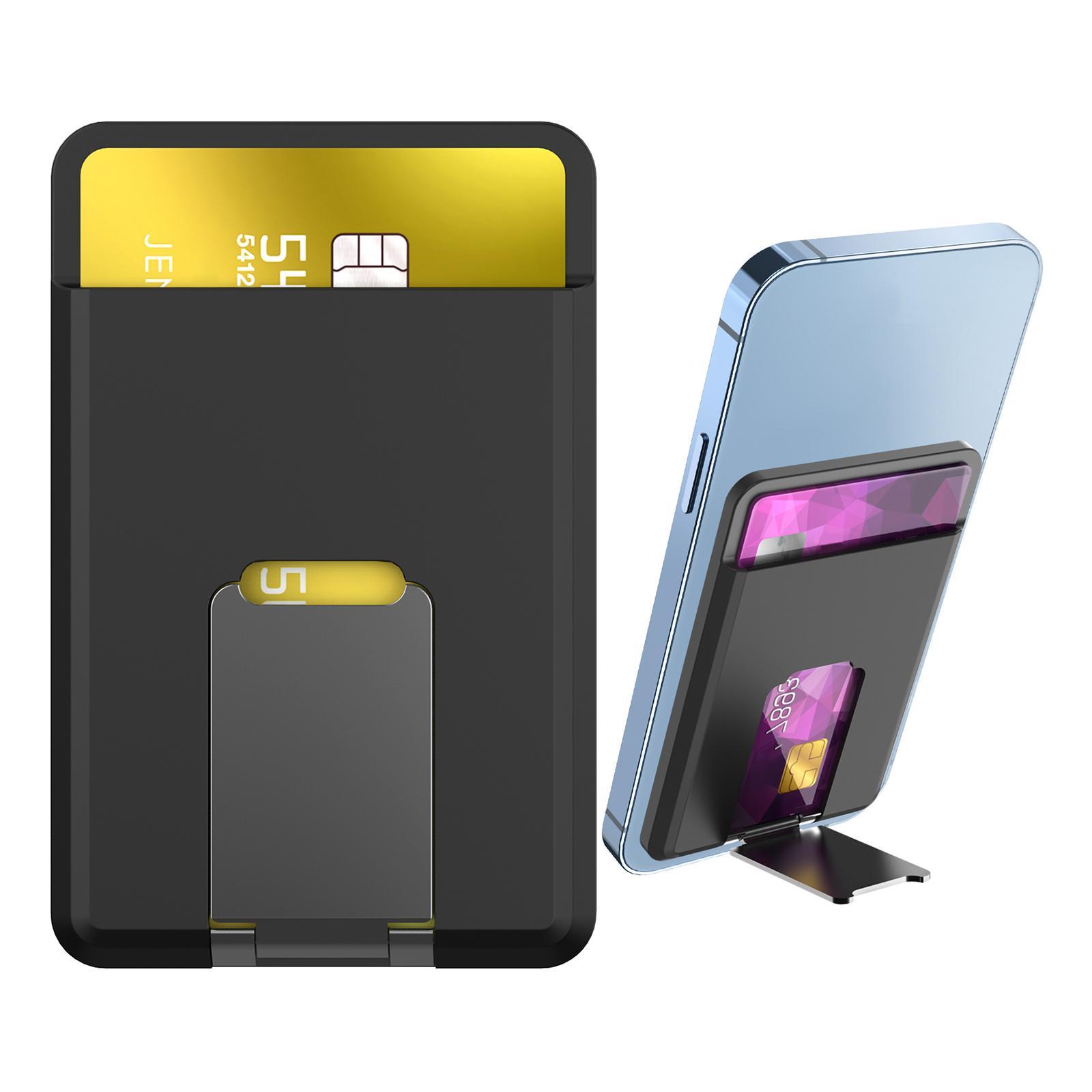 Magnetic Wallet Card Holder for iPhone 13 12 Pro Max Mini