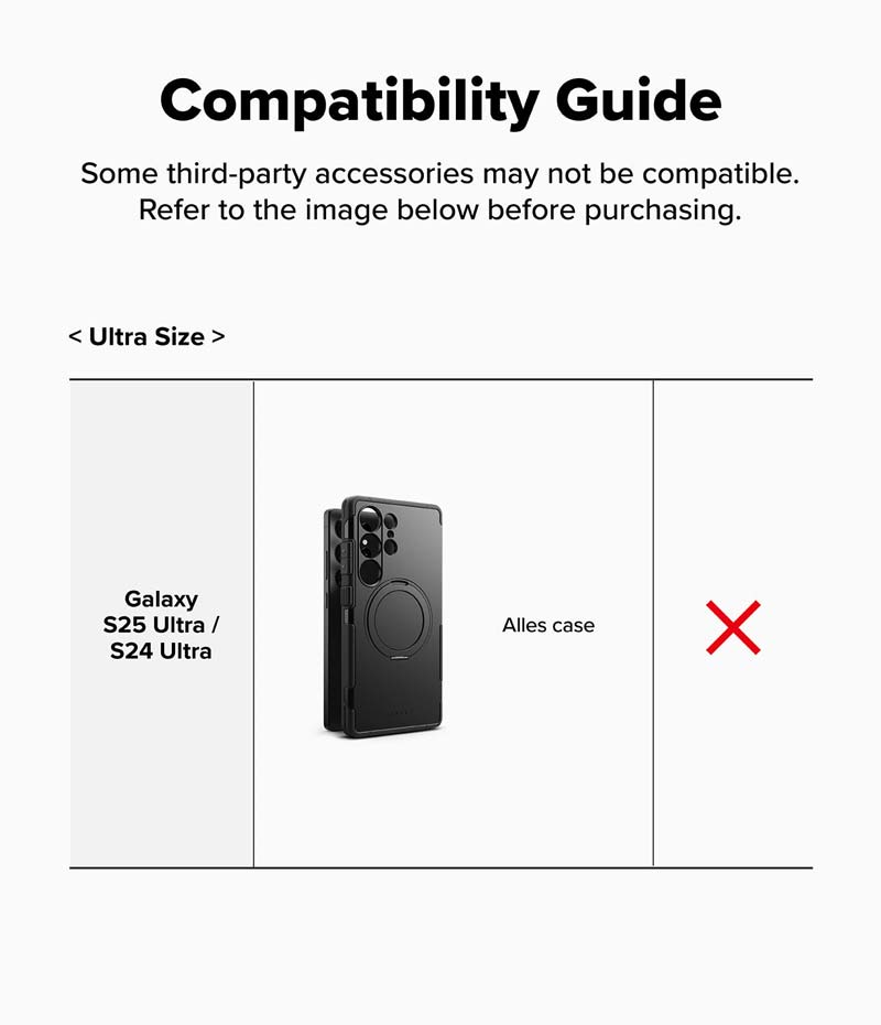 Ví từ tính RINGKE Folio Grip Wallet Magnetic cho S25 Ultra/S24 Ultra - Hàng Chính Hãng