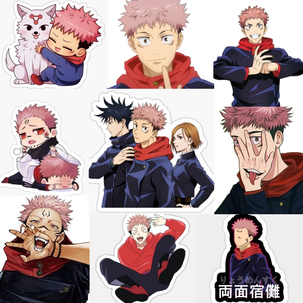 Ảnh Sticker Yuri Itadori JuJutsu Kaisen 30-60 ảnh ép lụa khác nhau/Hình dán decal Yuri Itadori