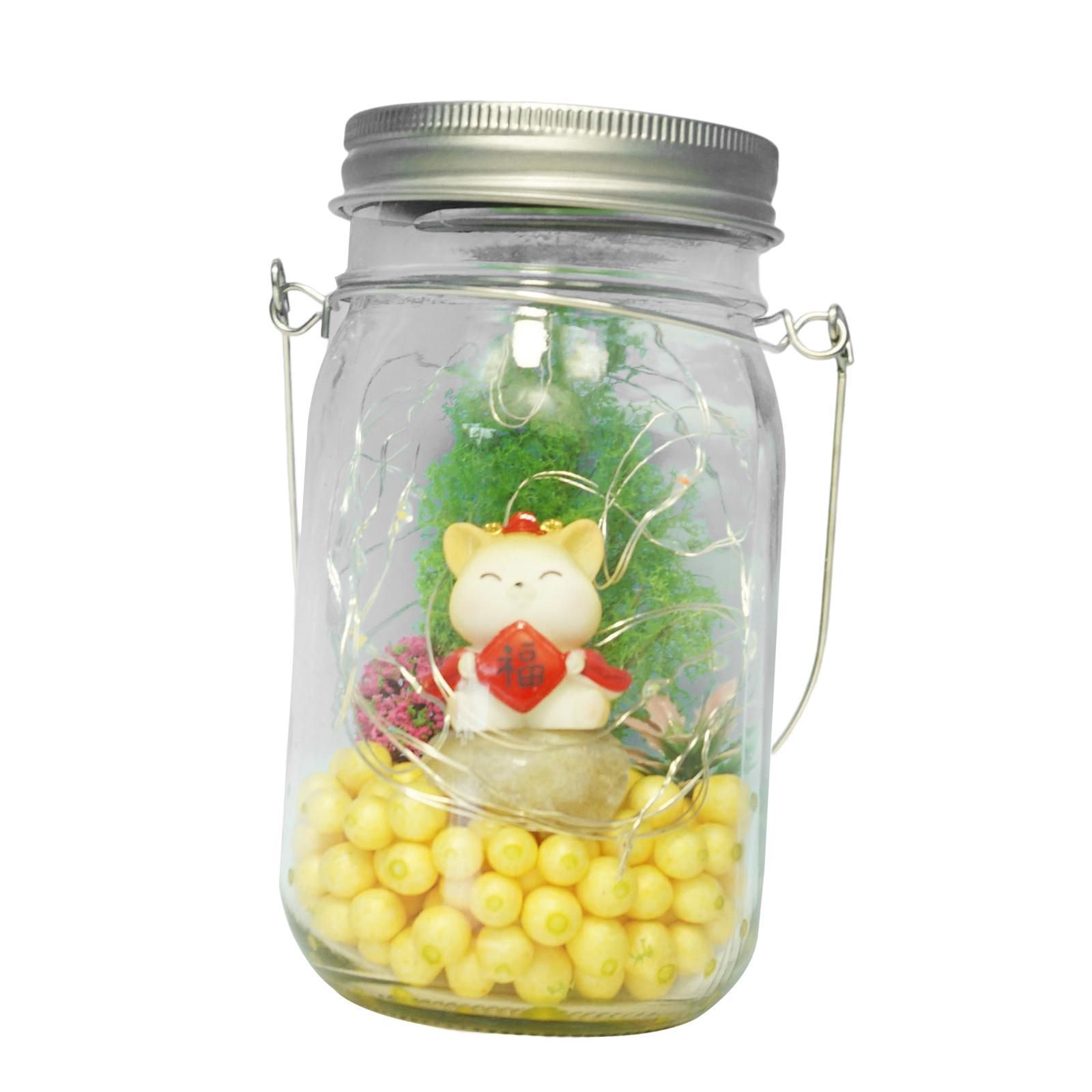 Solar Glass Jar Lights Decorative Solar Lanterns for Pathway Fence