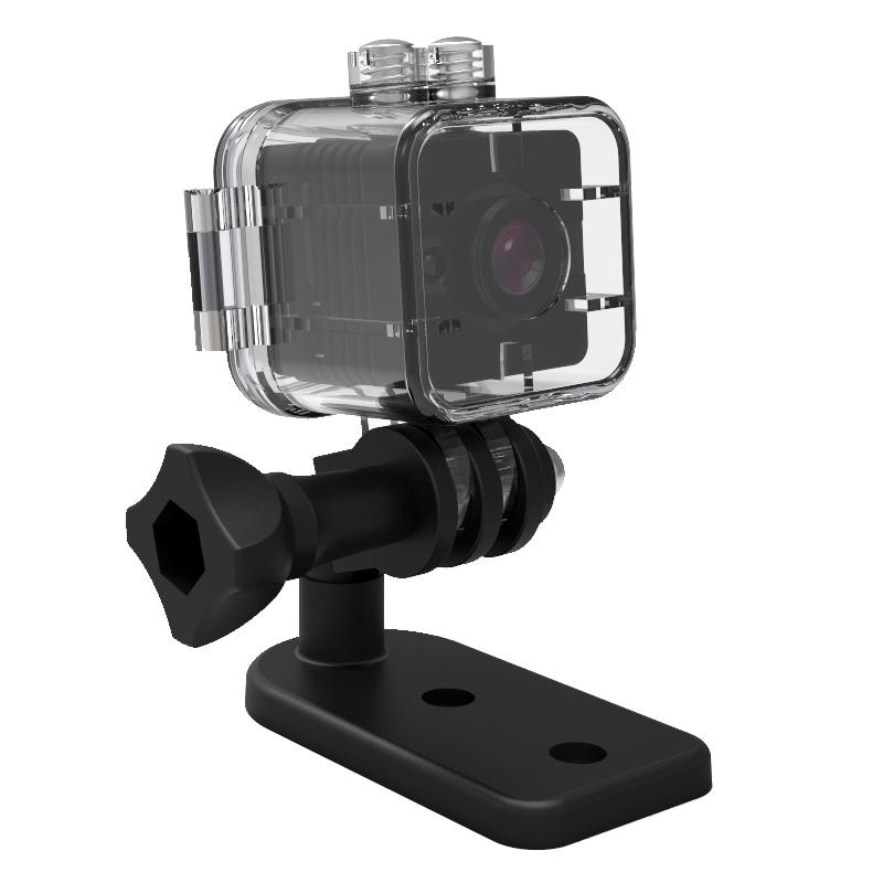 Camera thể thao mini với tầm nhìn ban đêm, phát hiện chuyển động và trường hợp chống nước 1080p giám sát bẫy ảnh
