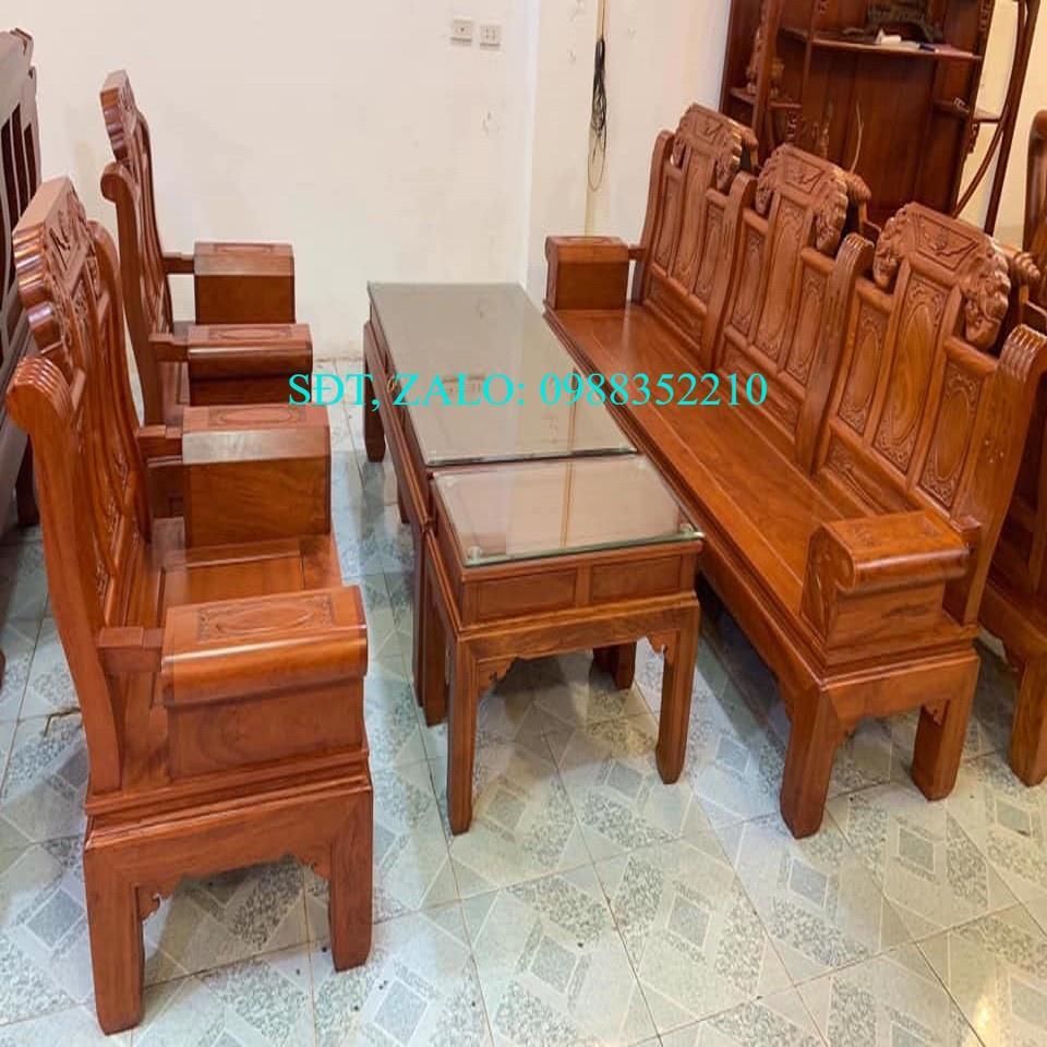 Bộ bàn ghế Âu Á gỗ Gõ Đỏ