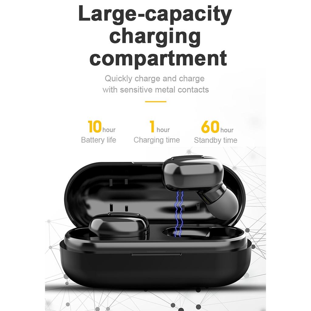 Bluetooth Wireless Earbuds, L13 TWS Wireless Earbud Headphones in-Ear Earphones with Charging Case