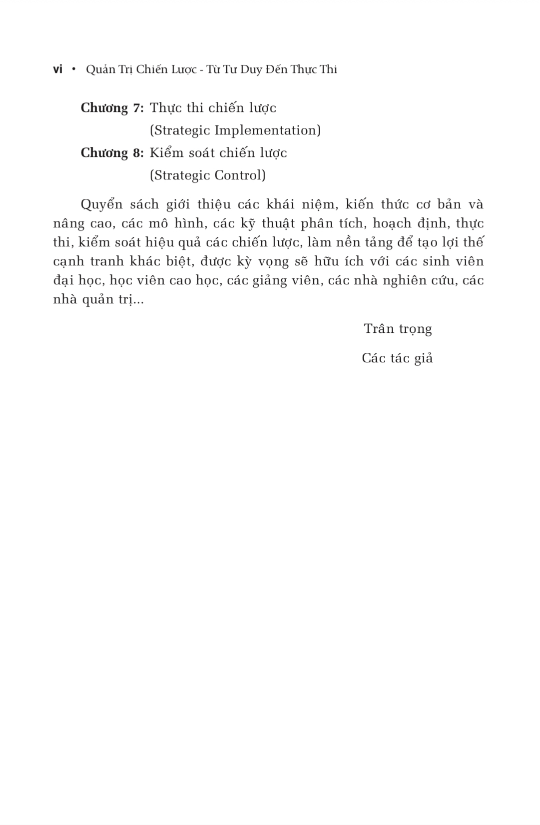 Quản Trị Chiến Lược Từ Tư Duy Đến Thực Thi