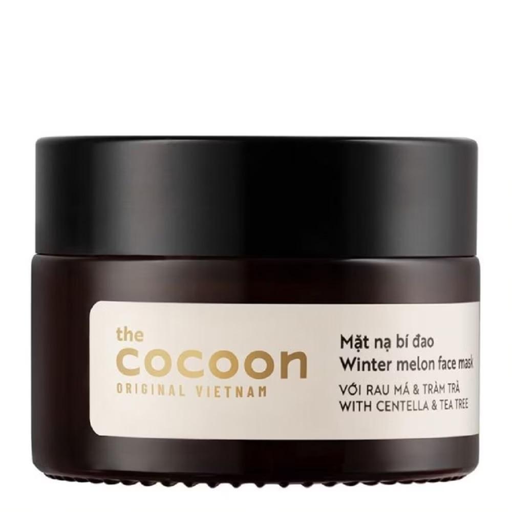 Mặt Nạ Bí Đao Cocoon Winter Melon Face Mask With Centella &amp; Tea Tree Giảm Dầu và Mụn 30ml