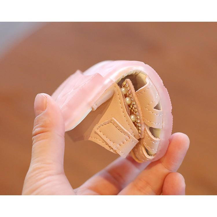 Dép sandal cho bé họa tiết nơ xinh xắn cho bé từ 0-4 tuổi SN02