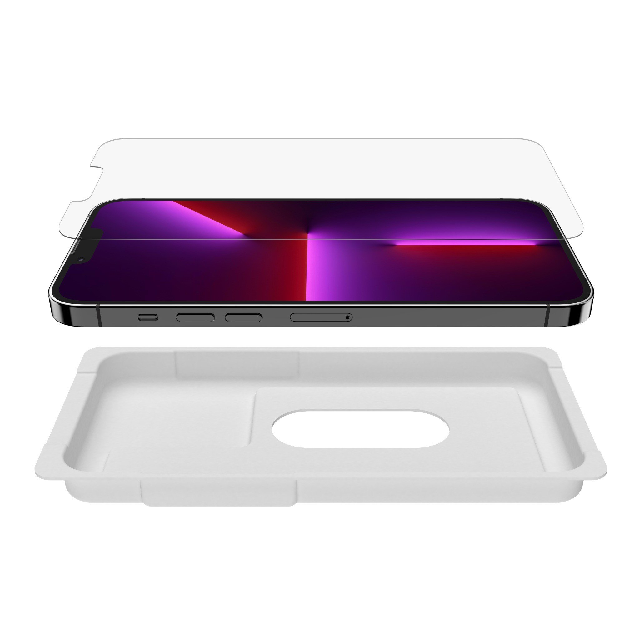 Miếng dán màn hình kháng khuẩn SCREENFORCE Belkin cho iPhone các dòng iPhone 13 - Hàng chính hãng
