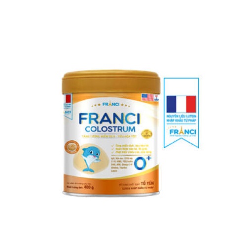 Sữa công thức FRANCI COLOSTRUM GOLD 0+ lon 400g – Tăng cường miễn dịch – đề kháng khỏe mạnh