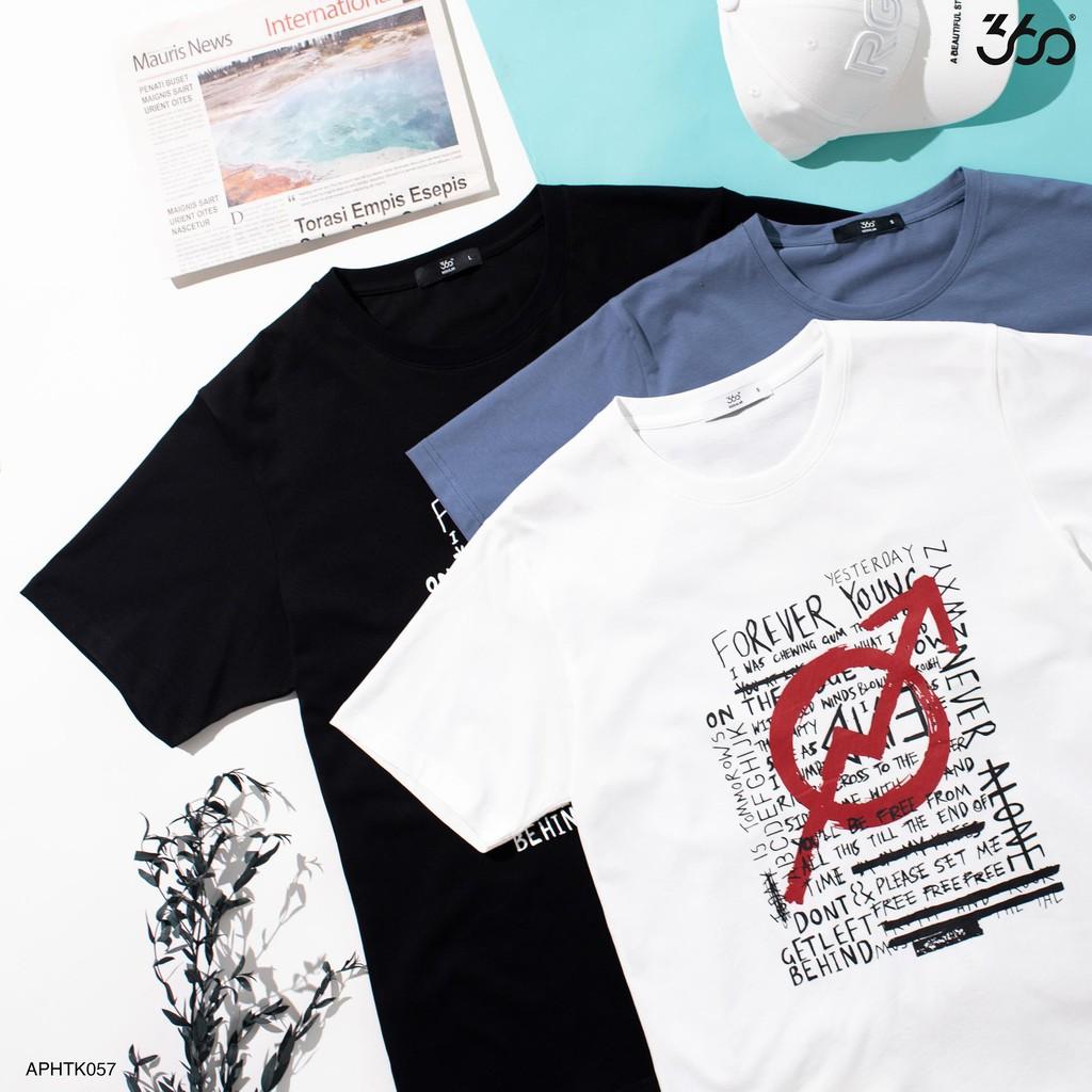 Sale Áo phông nam ngắn tay 360 BOUTIQUE áo thun nam cộc tay in hình - APHTK057 .