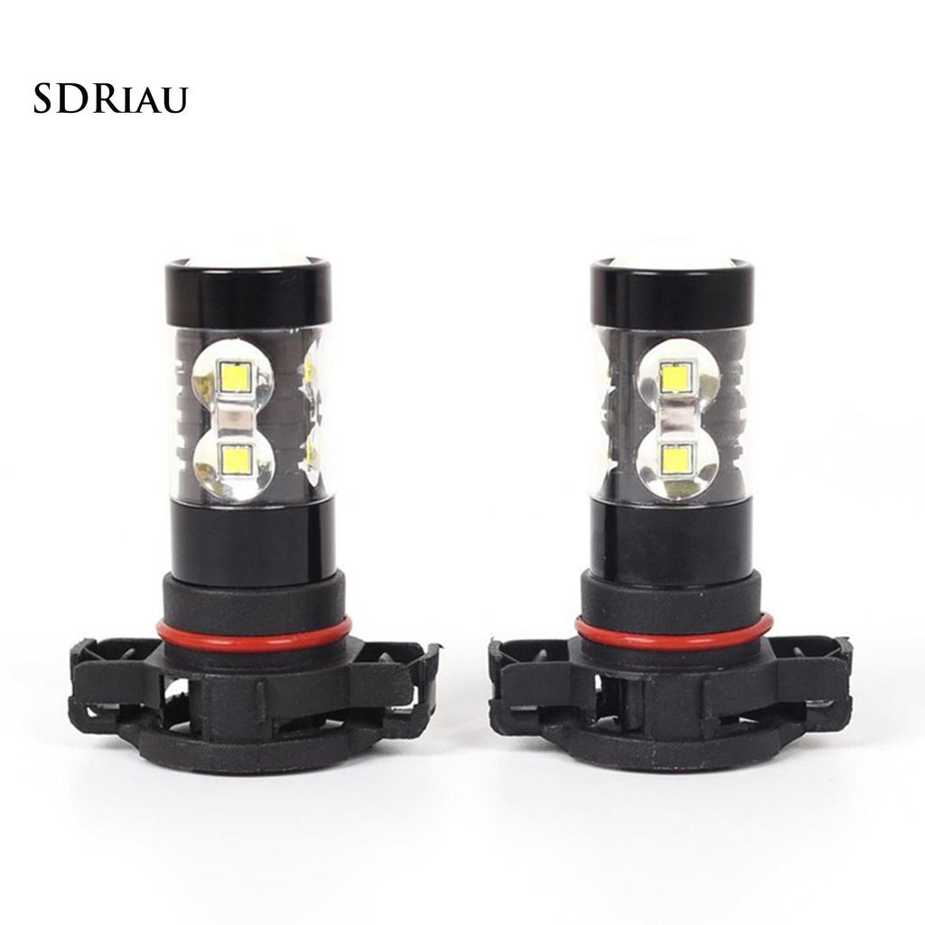 Set 2 Đèn Led Sương Mù Bằng Hợp Kim Nhôm Cho Xe Ô Tô