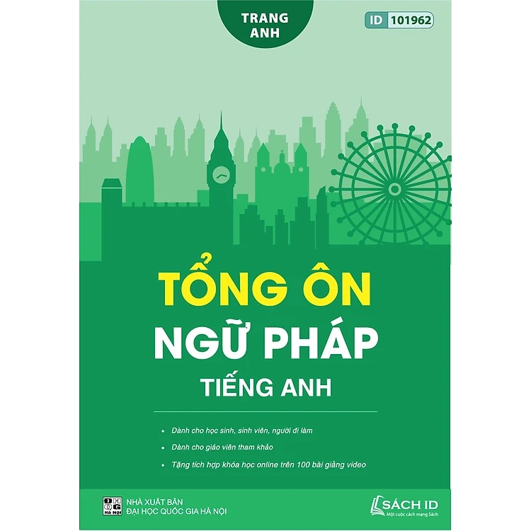 Sách Tổng ôn ngữ pháp Tiếng Anh cô Trang Anh- Sách luyện thi THPT Quốc gia môn tiếng anh